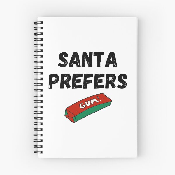 Item preview, Santa Prefers Gum Black Color designed and sold by Sunny Collections.
