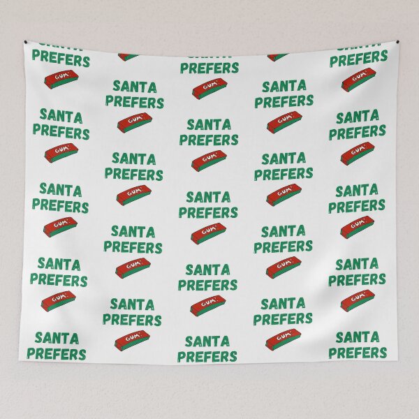 Item preview, Santa Prefers Gum Color designed and sold by Sunny Collections.