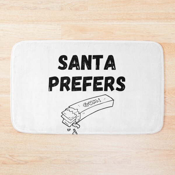 Item preview, Santa Prefers Gum Black designed and sold by Sunny Collections.