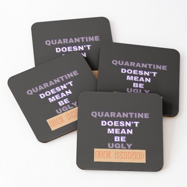 Item preview, Serious "Quarantine doesn't mean be ugly" graphic artwork designed and sold by AyeAyeBeans.
