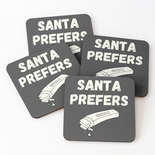 Item preview, Santa Prefers Gum White designed and sold by Sunny Collections.