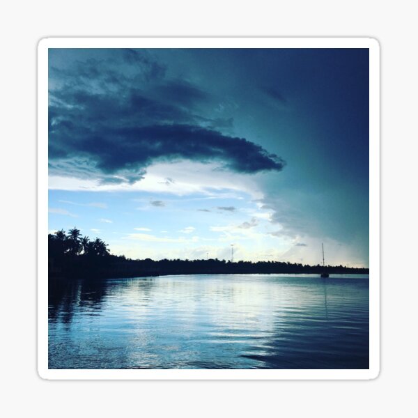 Dark and Light Clouds Sticker