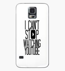 Funda/vinilo para Samsung Galaxy No puedo dejar de ver YouTube