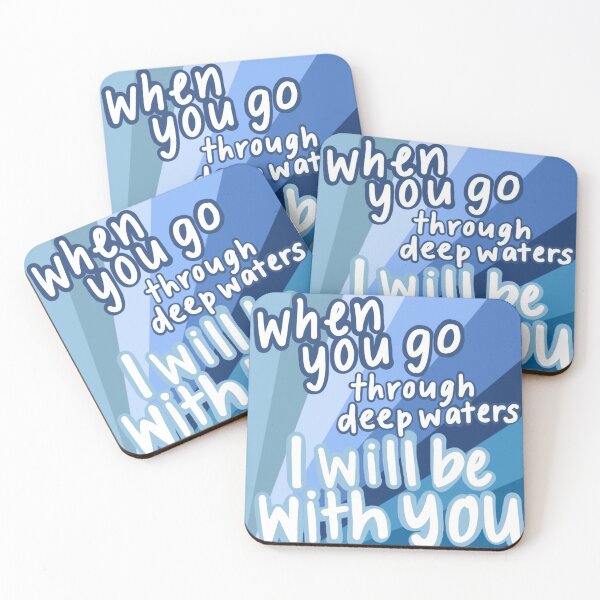 Item preview, Isaiah 43:2 Blue Burst designed and sold by faithprints.