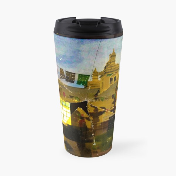 Broken Window Art Travel Mug