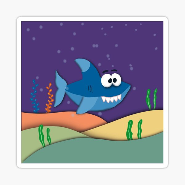 Kooky Shark Sticker