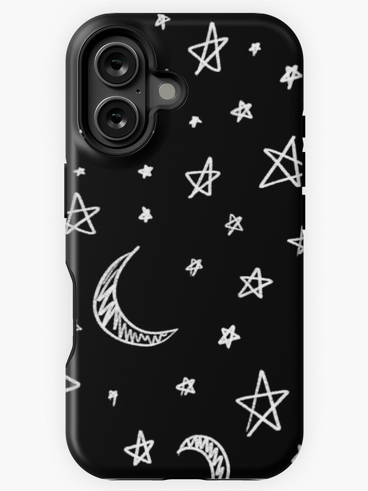 Thumbnail 1 of 4, iPhone Case, Moon And Stars designed and sold by raluca20.