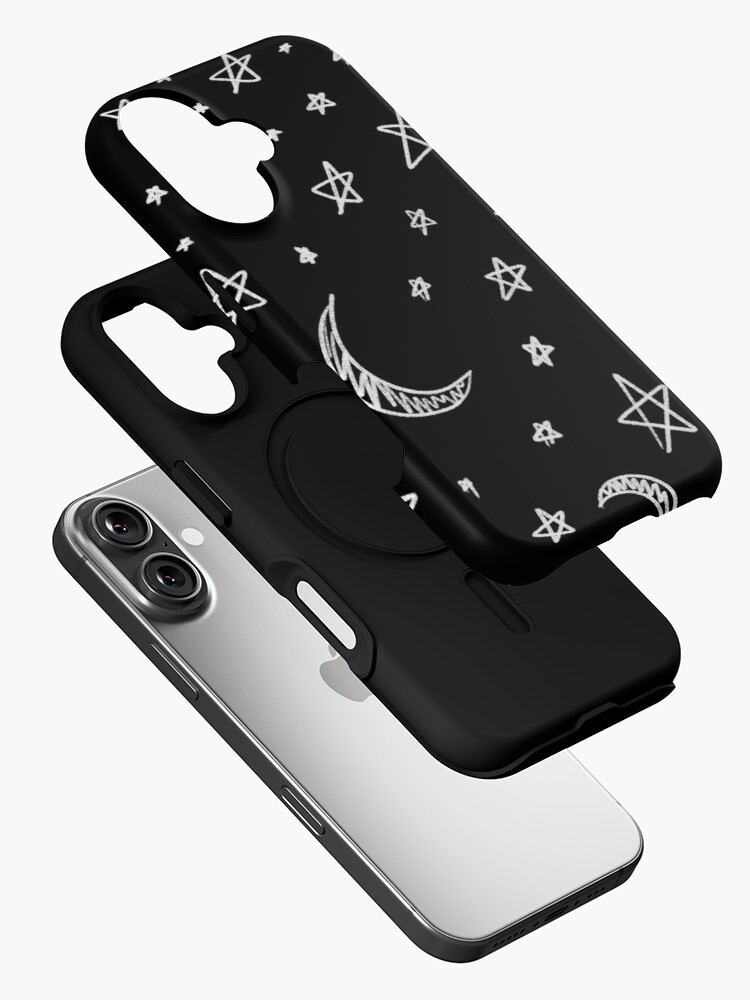 Thumbnail 2 of 4, iPhone Case, Moon And Stars designed and sold by raluca20.