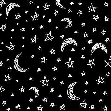 Artwork thumbnail, Moon And Stars by raluca20