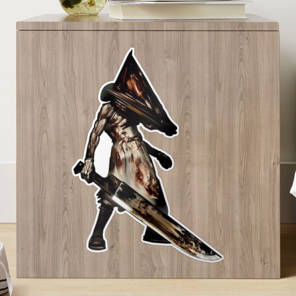 Pyramid Head (Red Pyramid Thing) Sticker for Sale by Design-By-Dan