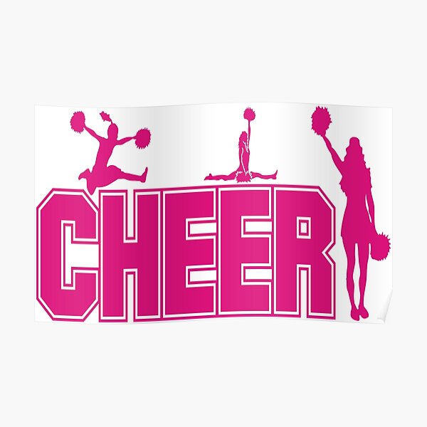 "Cheer Cheerleader Word Art Graphic" Poster for Sale by Scotland2016 Redbubble