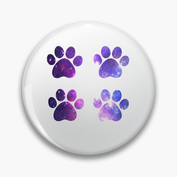 Item preview, Galaxy Purple Paws Set of Four designed and sold by blessedliez.