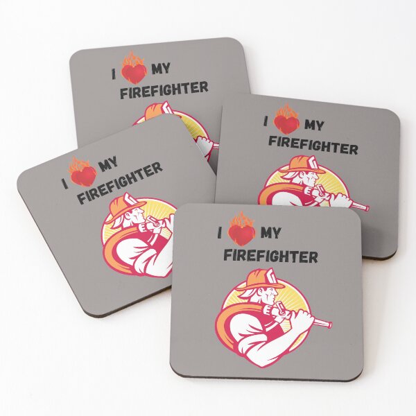 Item preview, I Love My Firefighter designed and sold by Mamalia.