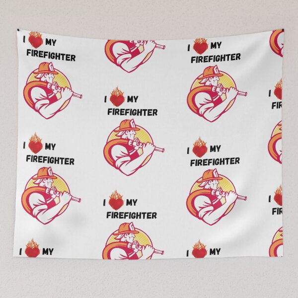 Item preview, I Love My Firefighter designed and sold by Mamalia.