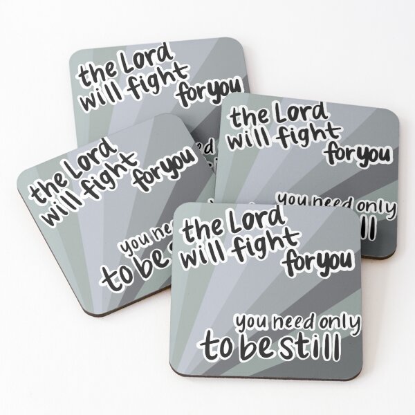 Item preview, Exodus 14:14 Gray Burst designed and sold by faithprints.