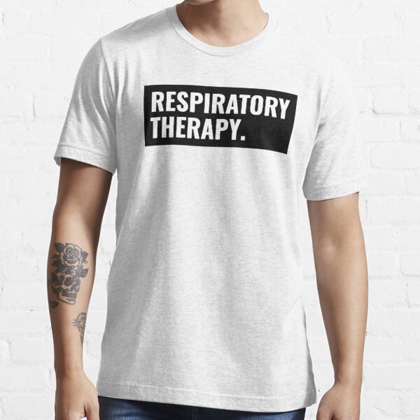 Respiratory Therapy Box Text White Essential T-Shirt