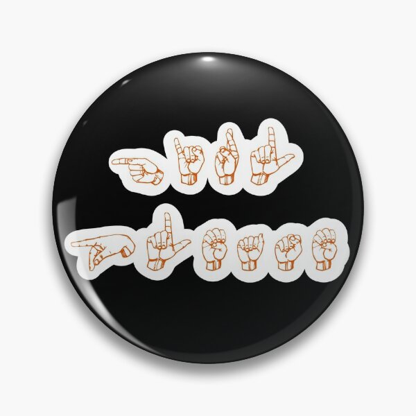 Item preview, Orange Asl for “Girl Please” - finger spelling designed and sold by Jennaviveart.