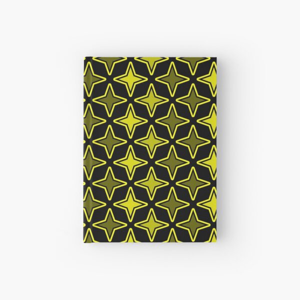 étoile jaune sur fond noir, visuel design jaune Carnet cartonné