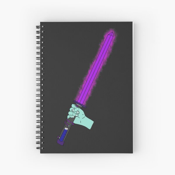 Powered Sword Spiral Notebook
