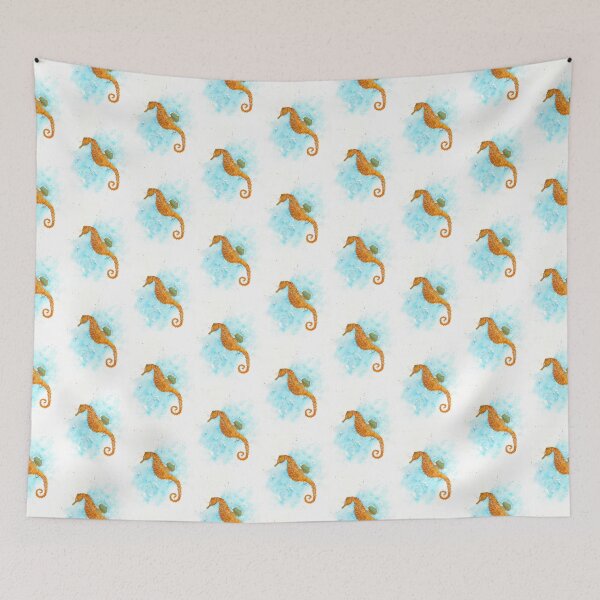 Item preview, Floating Golden Seahorse designed and sold by karen  curinga.