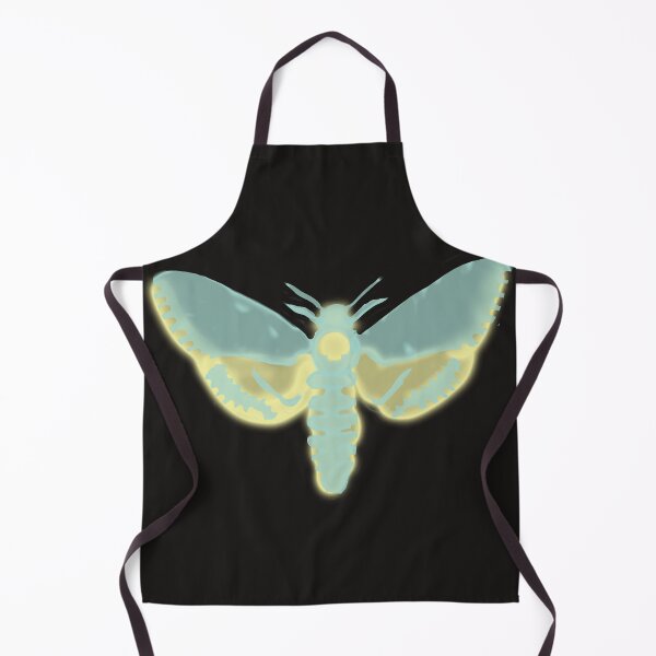 Item preview, death head moth teal yellow designed and sold by Mursah.