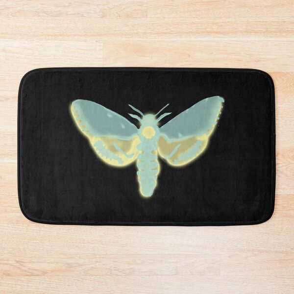 Item preview, death head moth teal yellow designed and sold by Mursah.