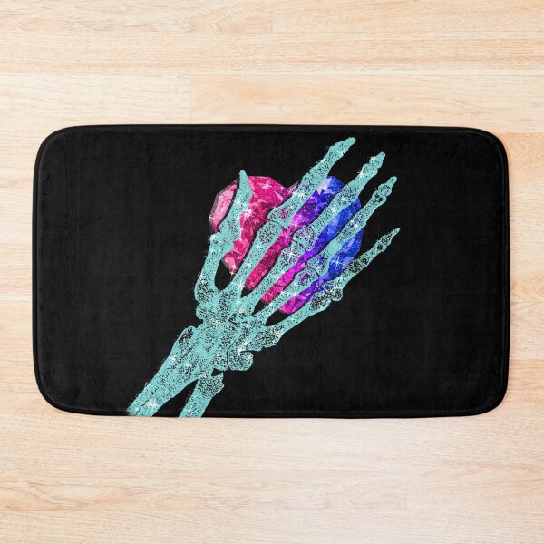 Item preview, X-Ray Blue Skeleton Hand on Diamond Heart Halloween Effect Goth  designed and sold by Jolly-Yosei.