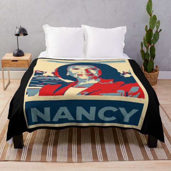 nancy pelosi Throw Blanket