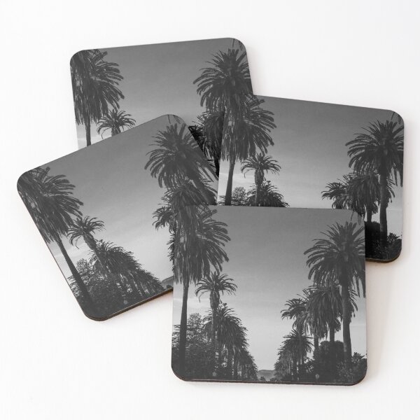 Item preview, Vintage Black & White California Palm Trees Photo  designed and sold by Rokay Arts.