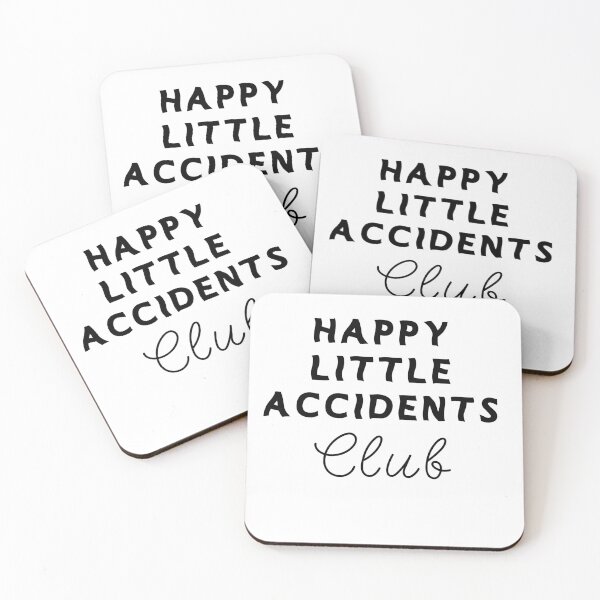 Item preview, Happy Little Accidents Club (Black) designed and sold by SunflowerTamer.