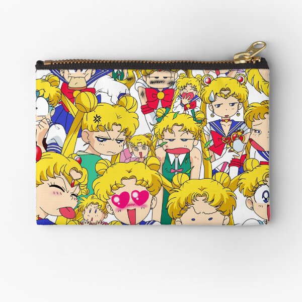 Usagi's faces Zipper Pouch