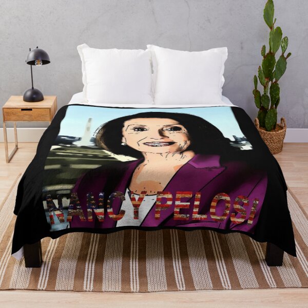 nancy pelosi Throw Blanket