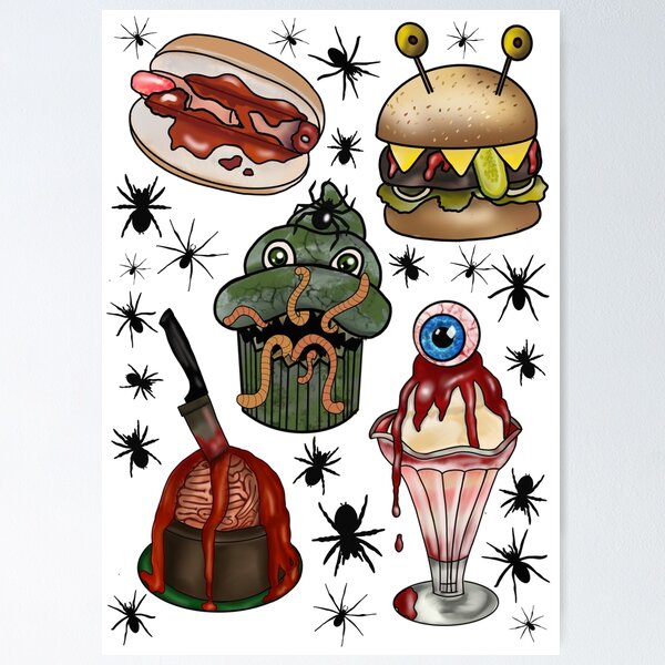 Item preview, Creepy Snacks designed and sold by CraftyLeeks.