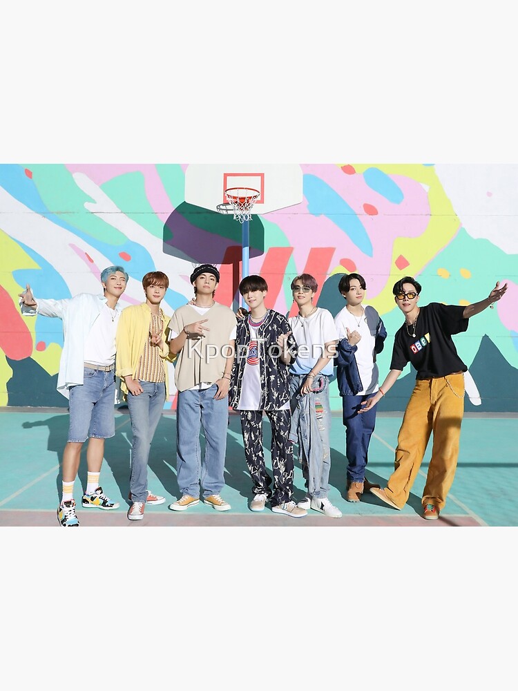 "BTS Dynamite Group Photo OT7 KPOP Poster" Poster by