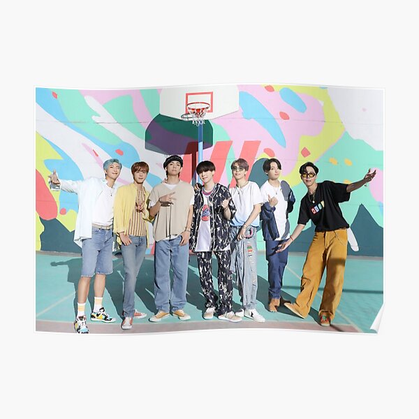 BTS Dynamite - Group Photo -OT7 - KPOP Poster Poster