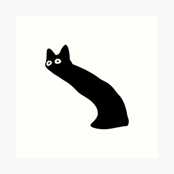 Long Cat Meme Art Print for Sale by lolhammer
