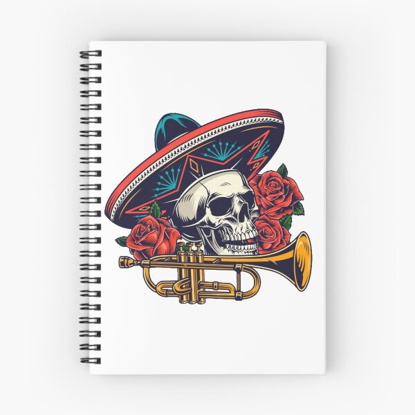 Item preview, Mariachi skull designed and sold by OnIlustraciones.