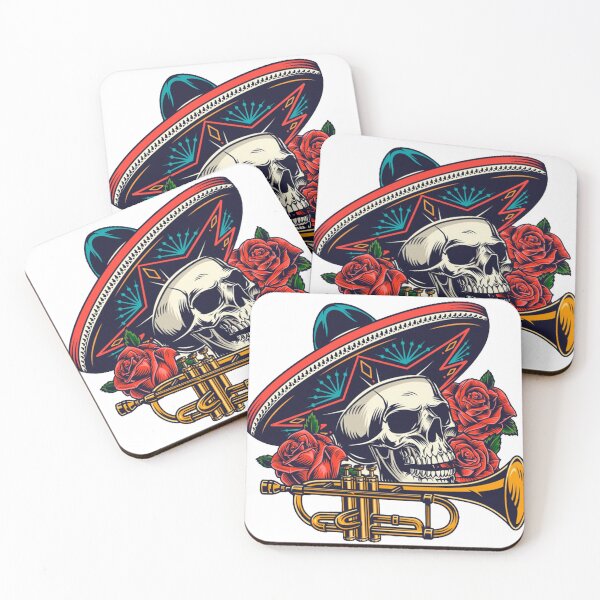 Item preview, Mariachi skull designed and sold by OnIlustraciones.