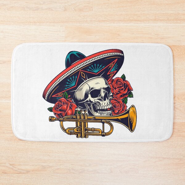 Item preview, Mariachi skull designed and sold by OnIlustraciones.