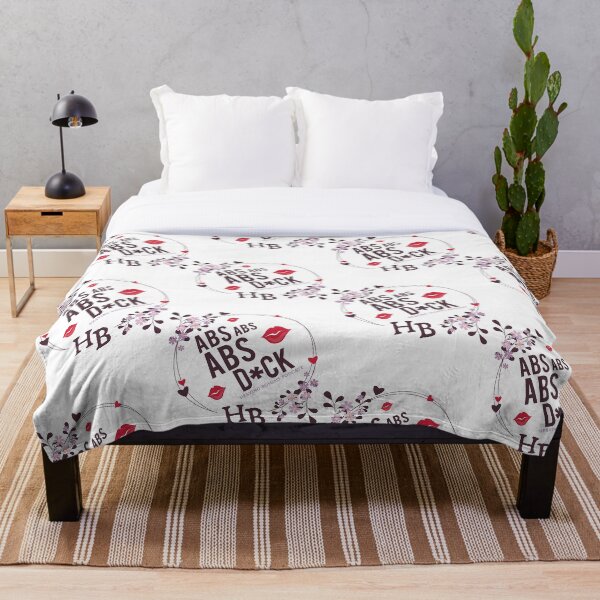 Abs, Abs, Abs, D*CK! Throw Blanket