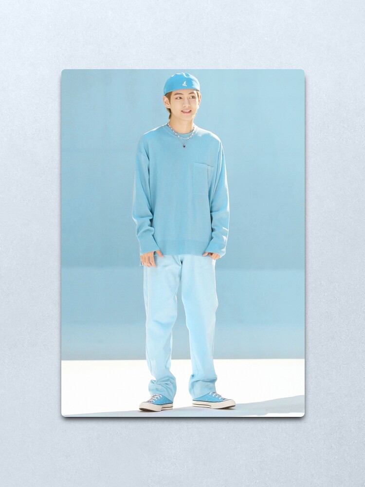 Bts Kim Taehyung Poster Full Body Metal Print By Kpoptokens Redbubble