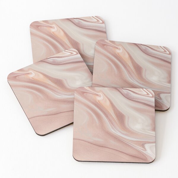 Item preview, Rose Pink Marble Swirls of White Pink and Mauve Abstract Pattern designed and sold by Alicia Chee.