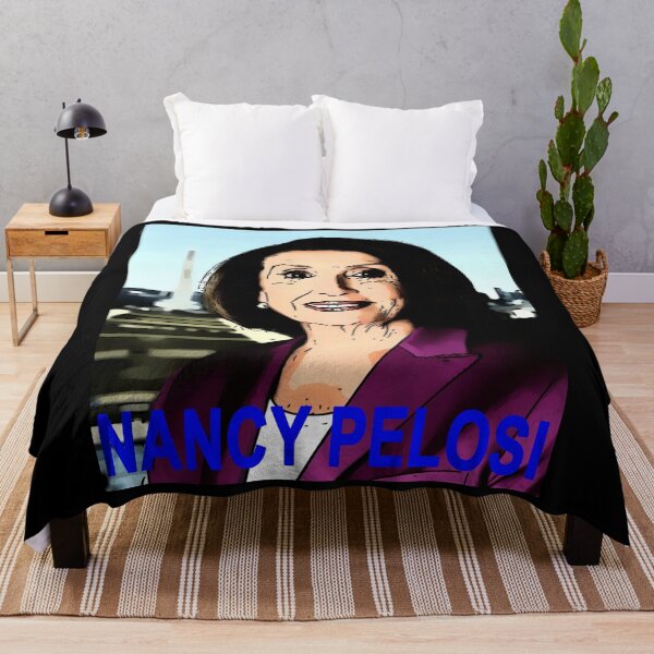 nancy pelosi Throw Blanket