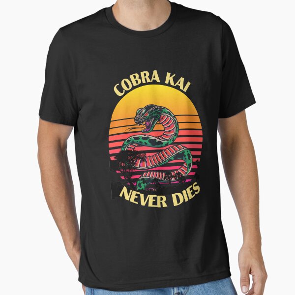 Aperçu de l'œuvre Cobra Kai ne meurt jamais vintage créée et vendue par Medmac's Designs.