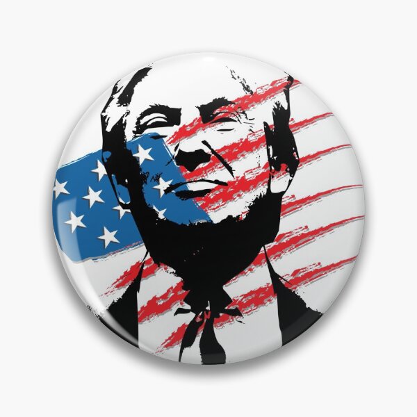 Item preview, Patriotic President Trump designed and sold by ittybittyowl.
