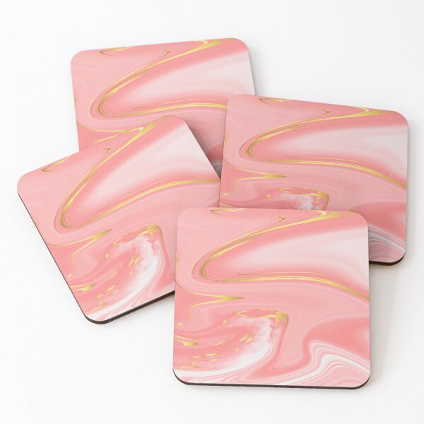 Item preview, Blush Pink Rose Gold Marble Swirls Abstract Pattern designed and sold by Alicia Chee.