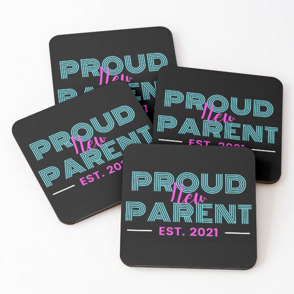 Item preview, Proud new parent est 2021 new mom new dad designed and sold by GoodyLeo.
