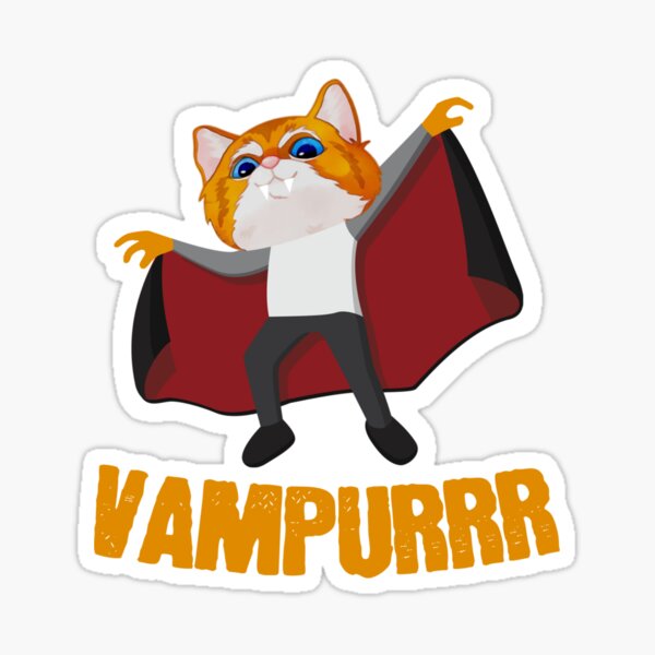 Vampurrr The Vampire Sticker