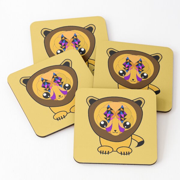 Item preview, Kawaii old lion, animal illustration for kids designed and sold by Stéphane  Thirion.