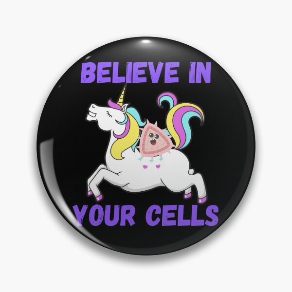 Item preview, BELIEVE IN YOUR CELLS FUNNY UNICORN   CELLS RESEARCH  /Micro designed and sold by Hippiesole.